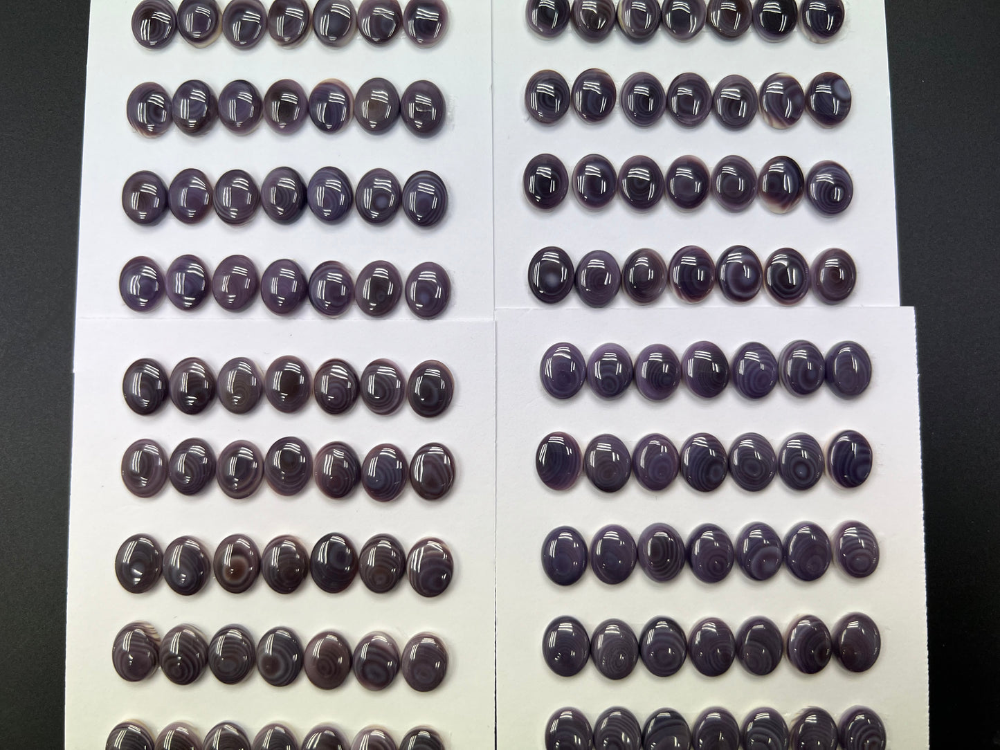 Natural Wampum Oval Cab 6x12mm 8x12mm
