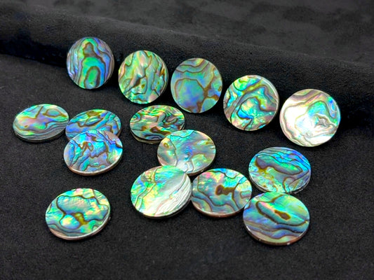 Natural Abalone Shell Round Loose Pieces 20mm (Two Faces)
