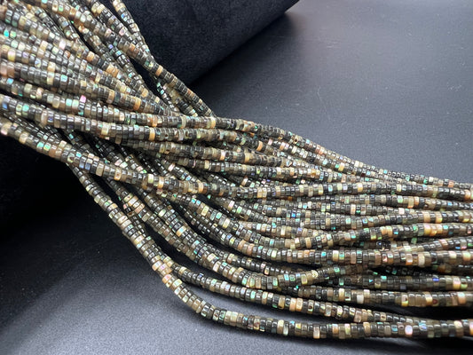 Abalone Shell Heishi Strand 3mm