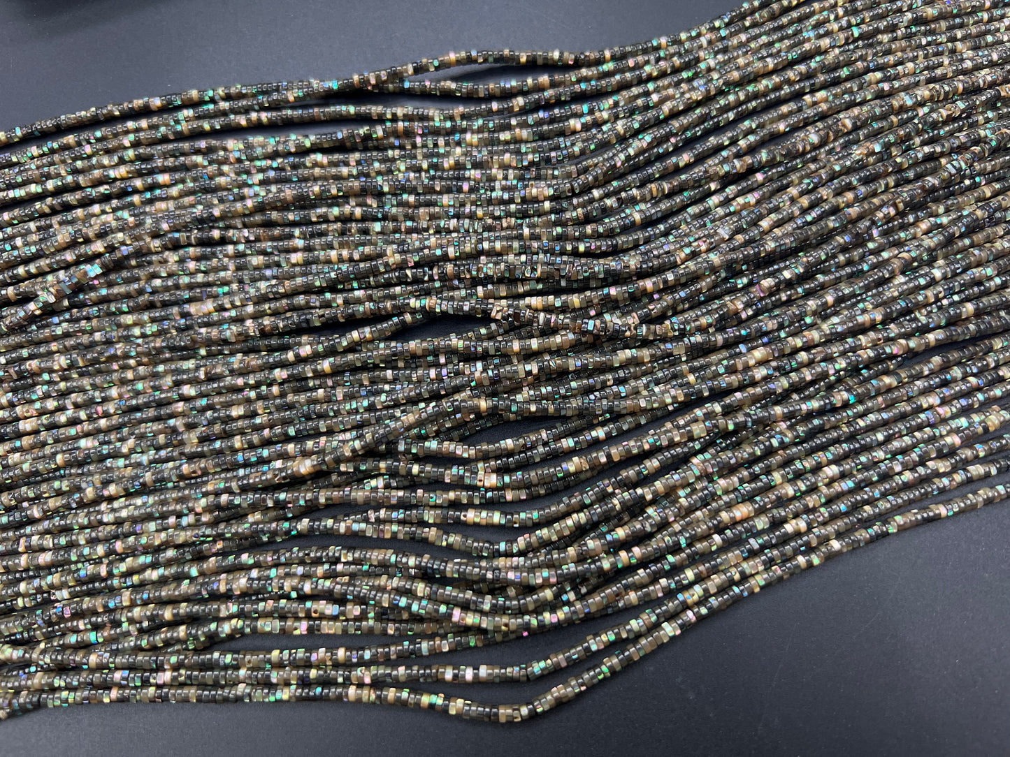 Abalone Shell Heishi Strand 3mm