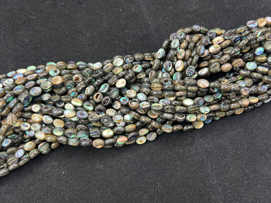 Abalone Shell Oval Beads Strand 6x8mm