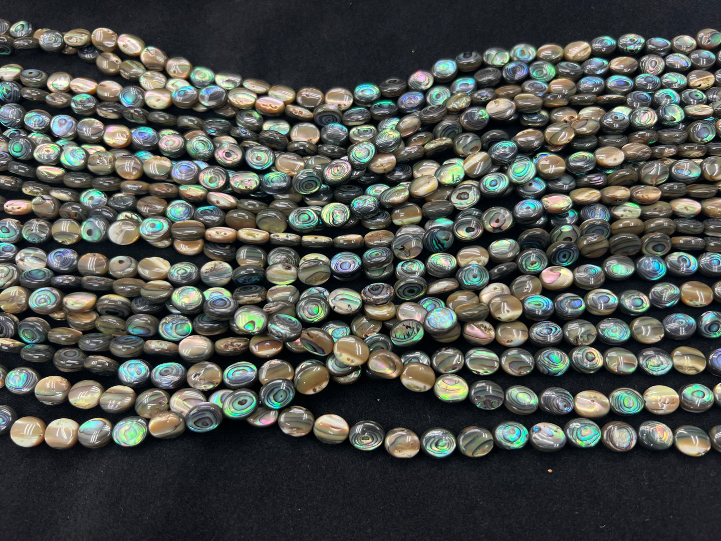 Abalone Shell Oval Beads Strand 8x10mm