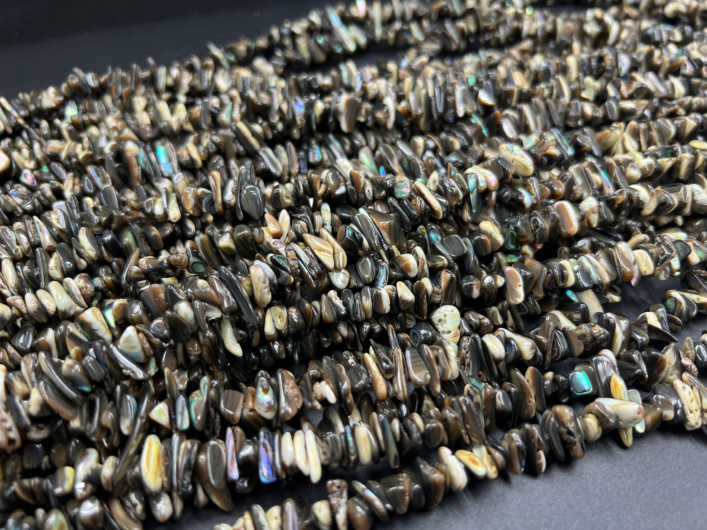 Abalone Shell Chips Strand