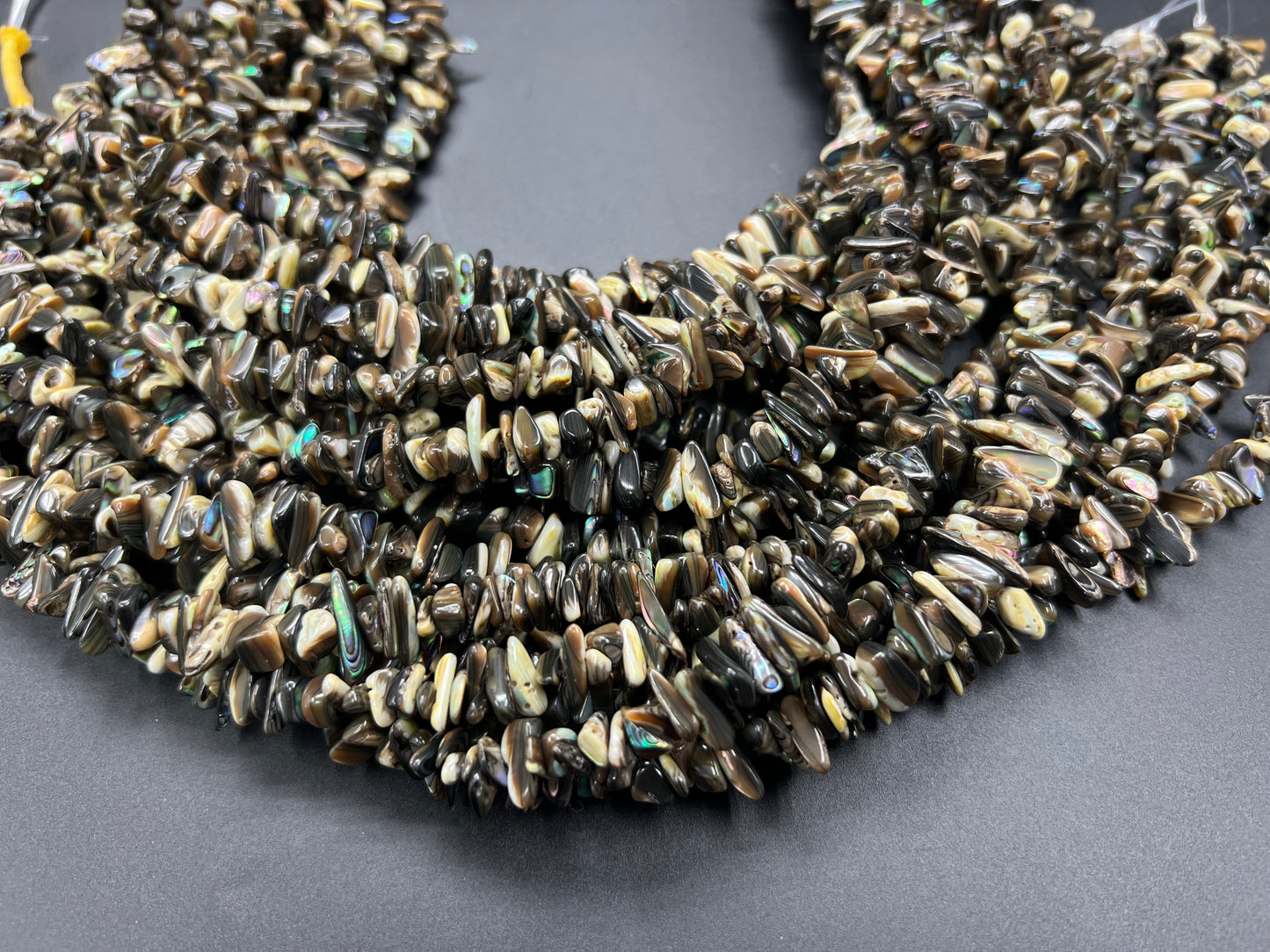 Abalone Shell Chips Strand