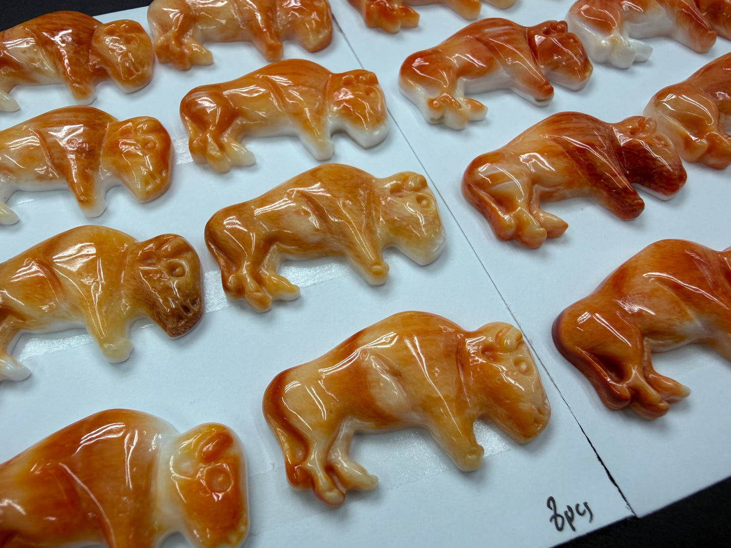 Spiny Oyster Cow Carved Pendant v.2