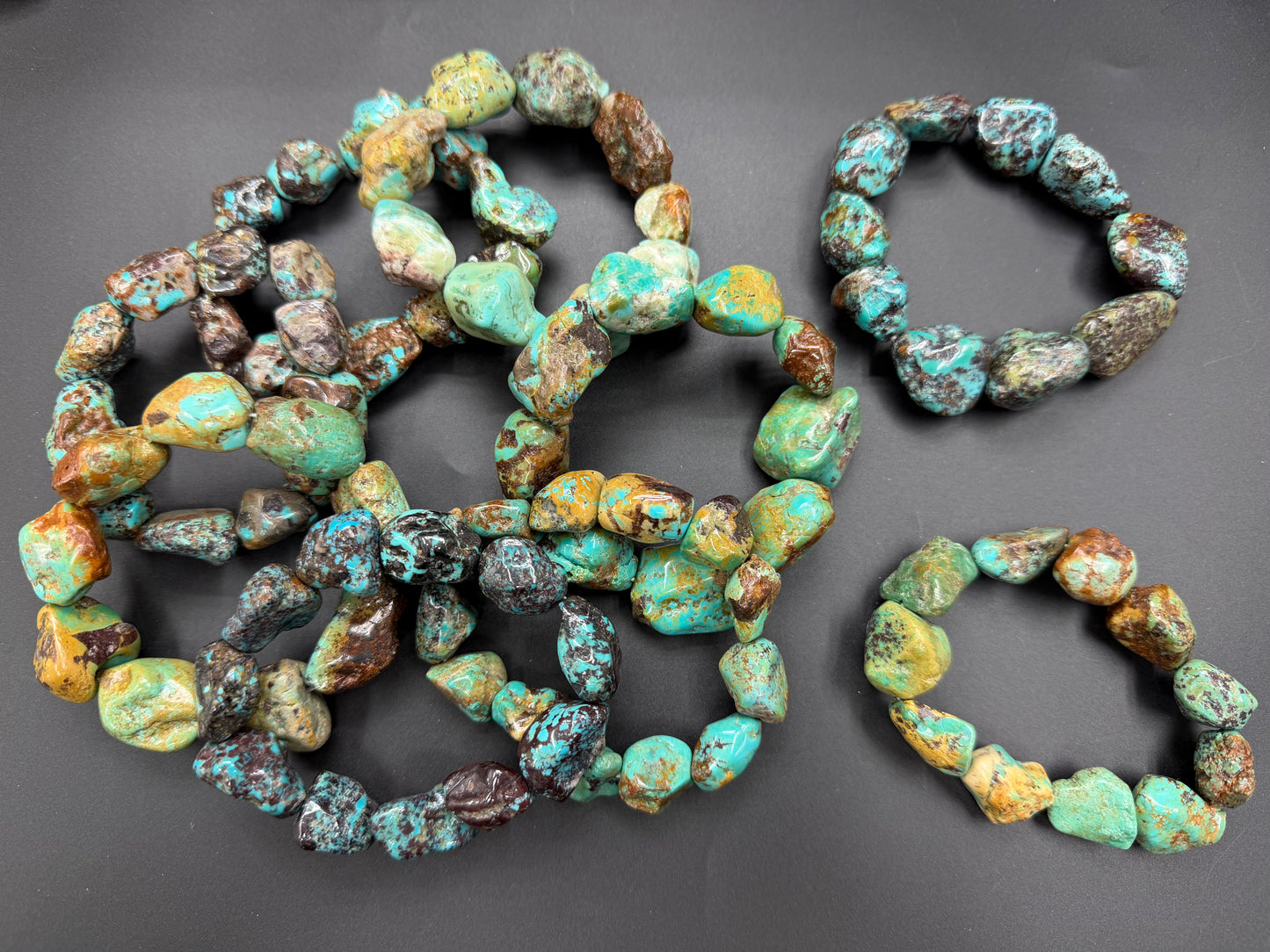 Natural Turquoise Irregular Beads Bracelet