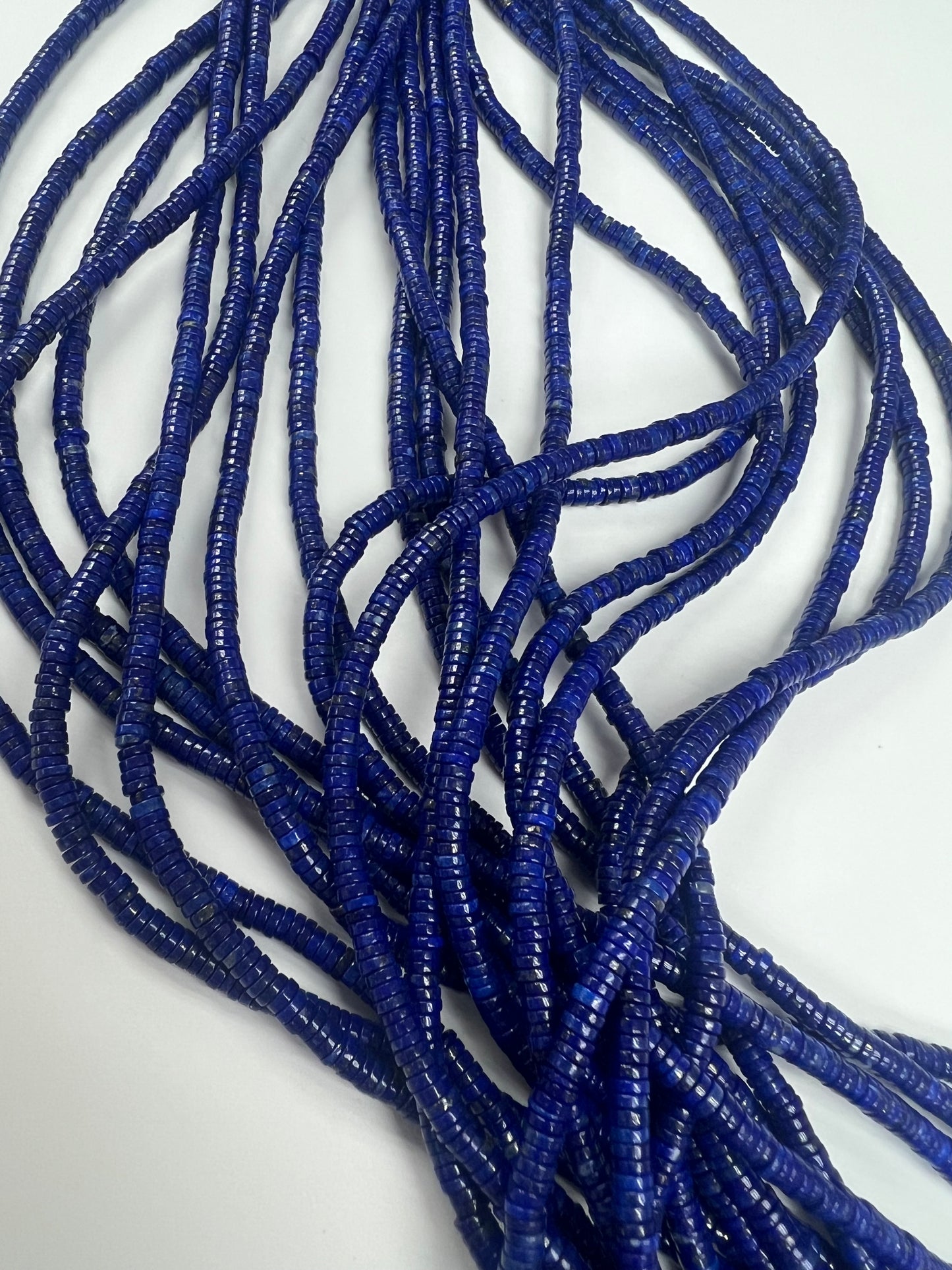 Lapis Heishi Beads Strand 3mm 4mm