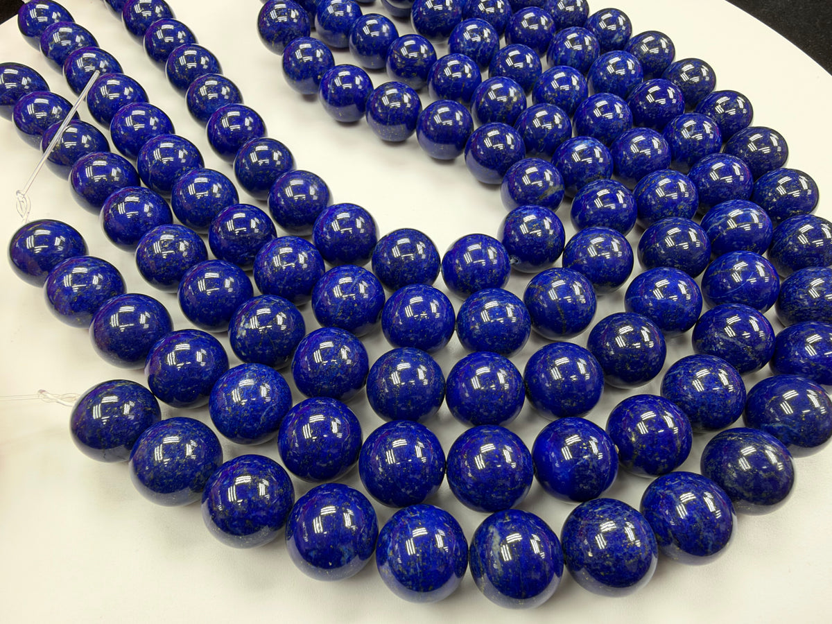 Lapis Round Beads Strands A Grade 16mm 18mm