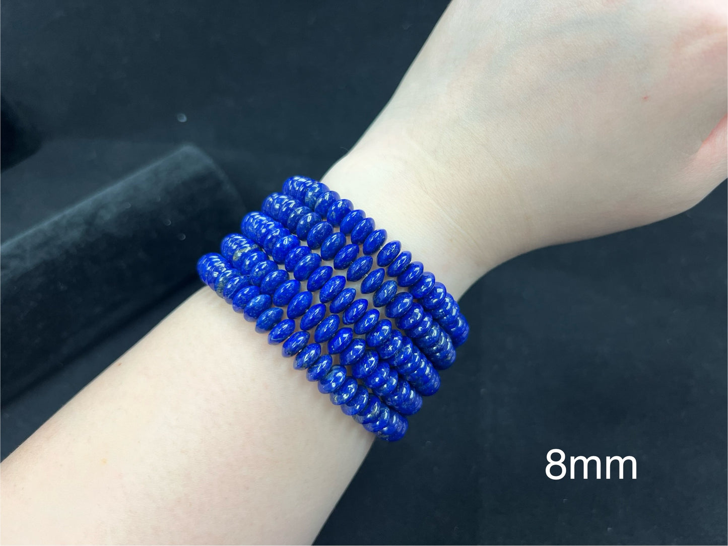 Lapis Roundelle Bracelet 8mm 10mm