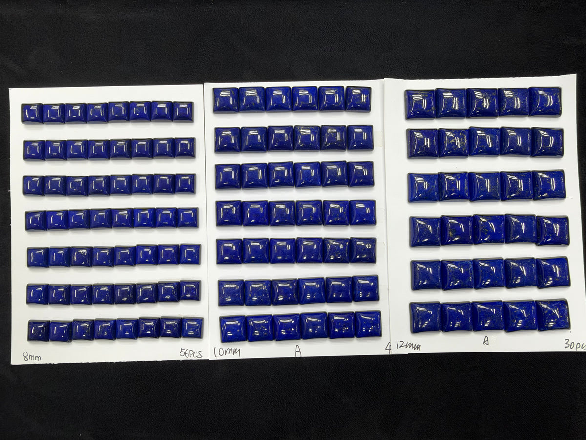 Lapis Square Cab A Grade 8mm 10mm 12mm