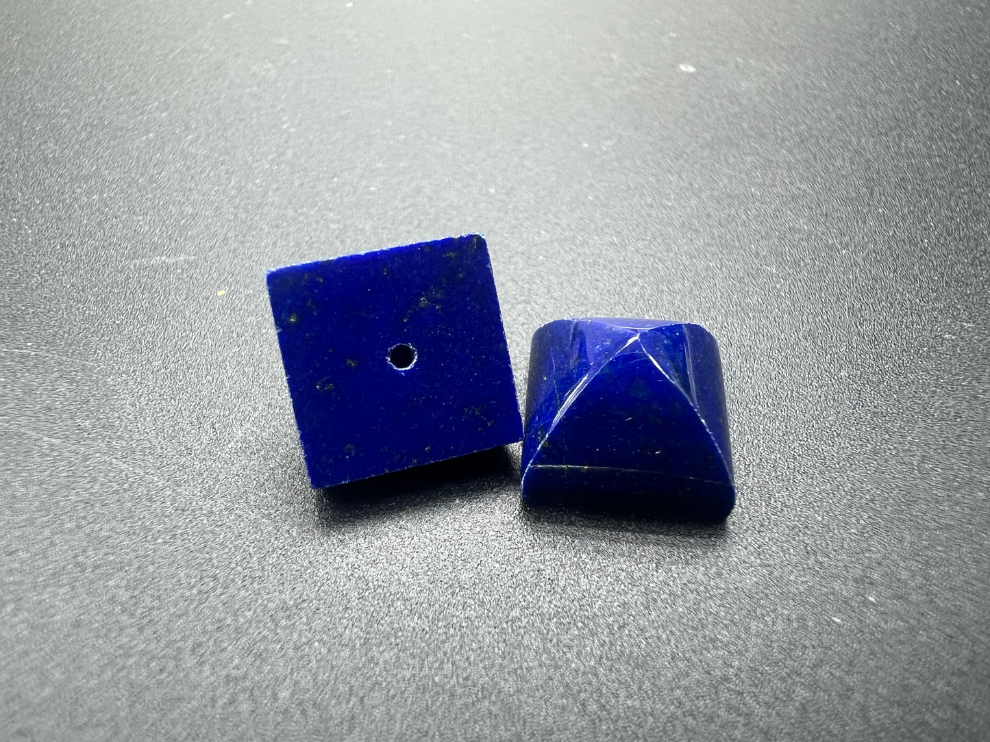 Lapis Square Pyramid Loose Piece 10mm