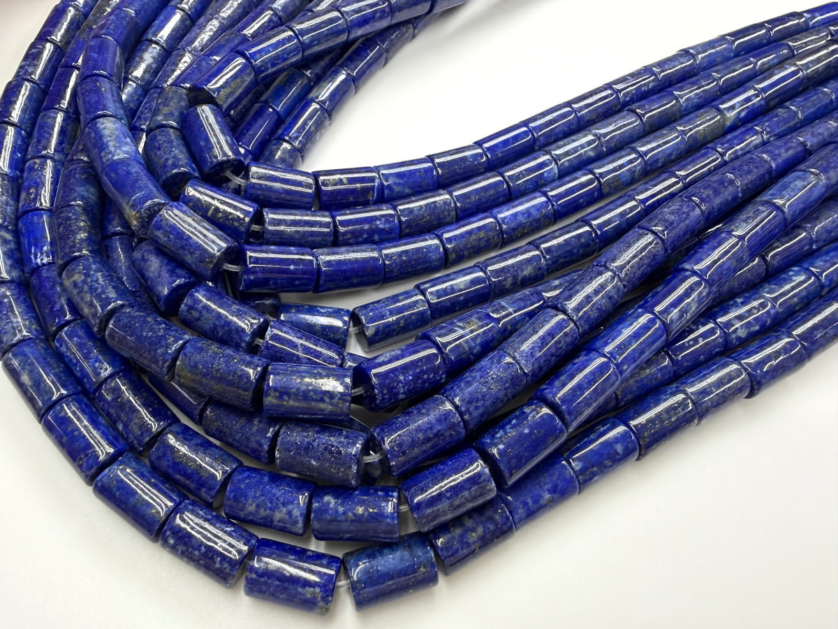 Lapis Tube Beads Strand 3x5mm 4x13mm 8x12mm