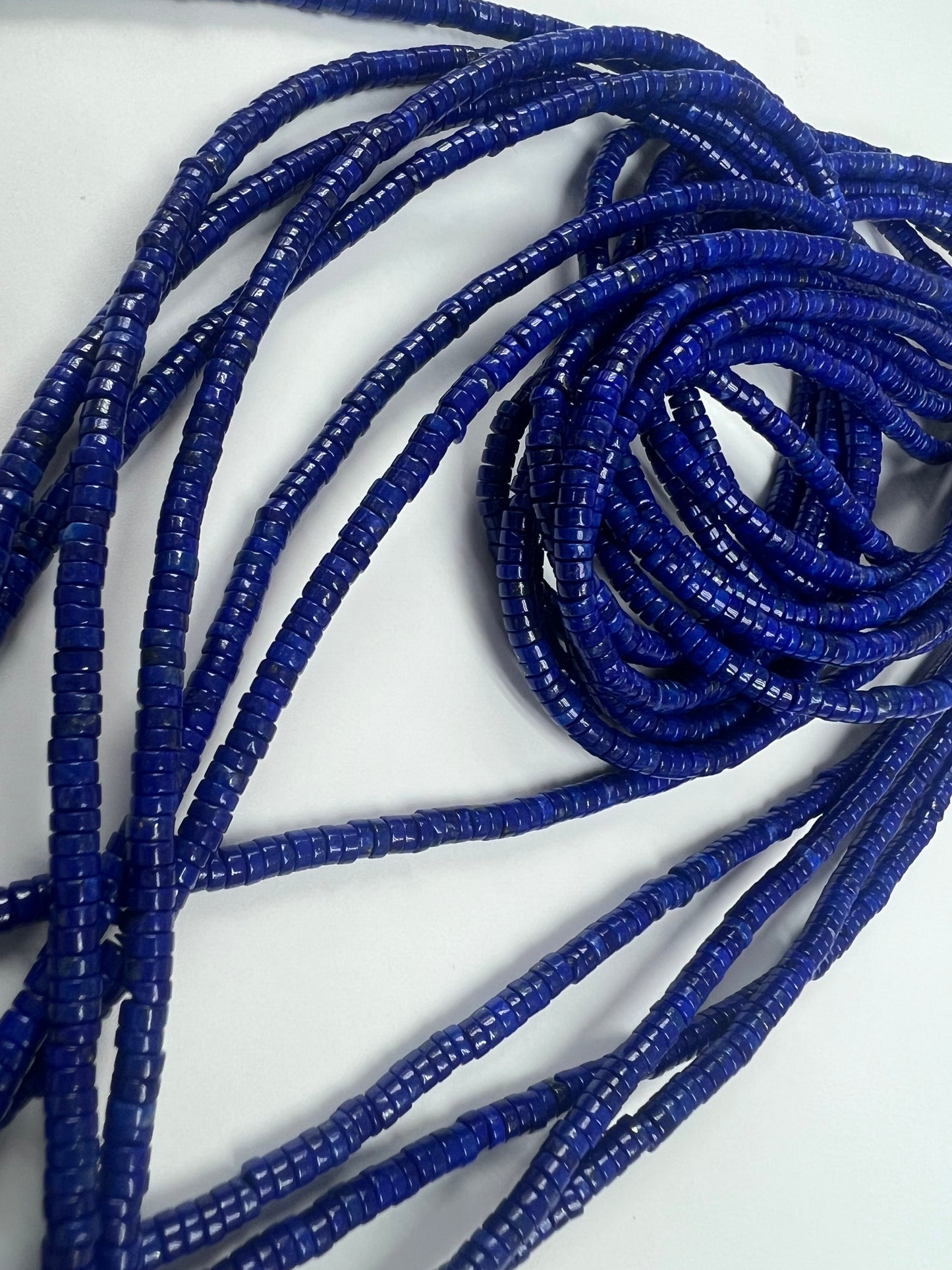 Lapis Heishi Beads Strand 3mm 4mm