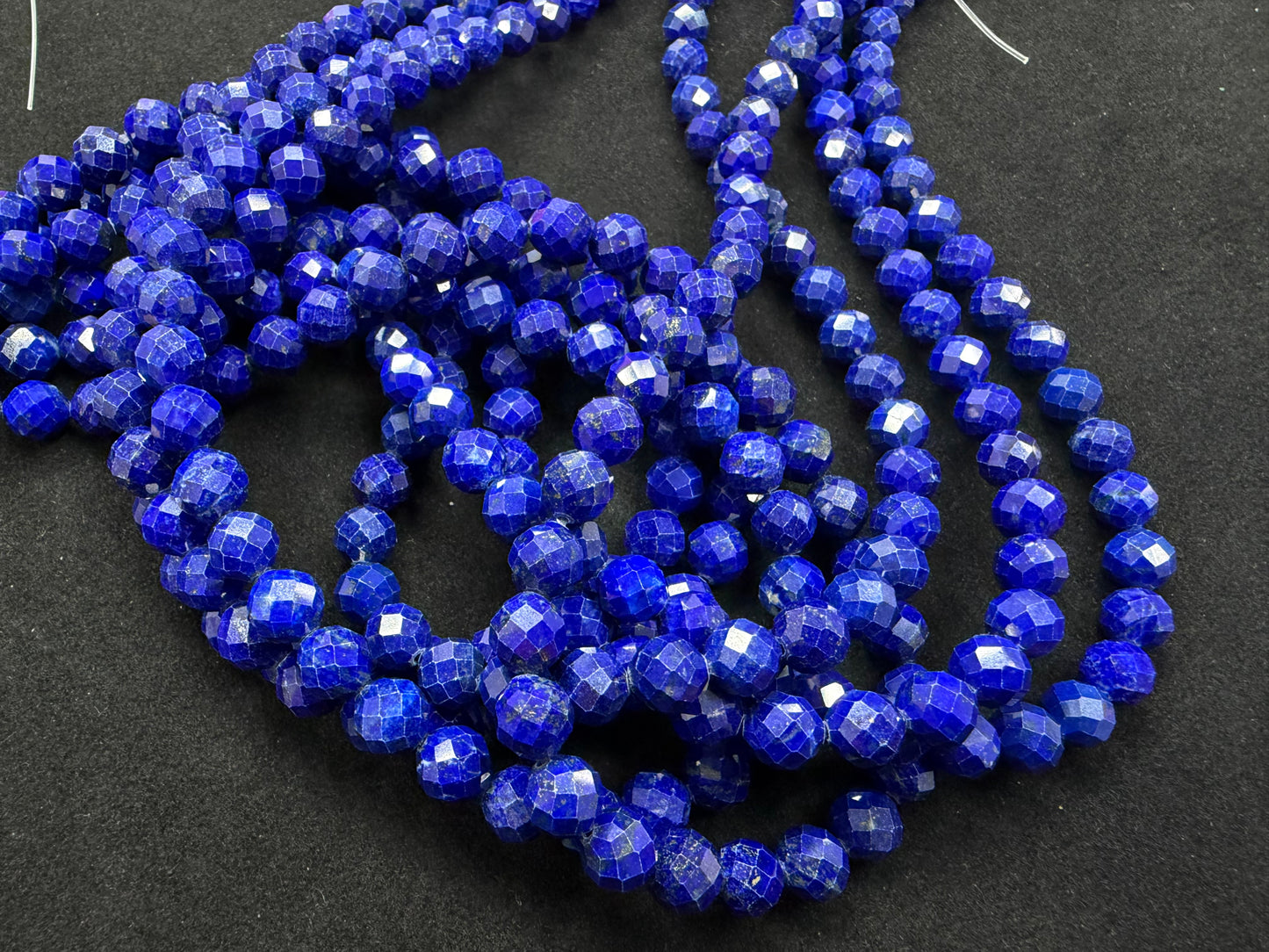 Lapis Fancy Cut Beads Strands 3-12mm