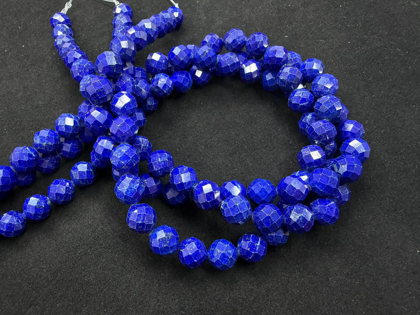 Lapis Fancy Cut Beads Strands 3-12mm