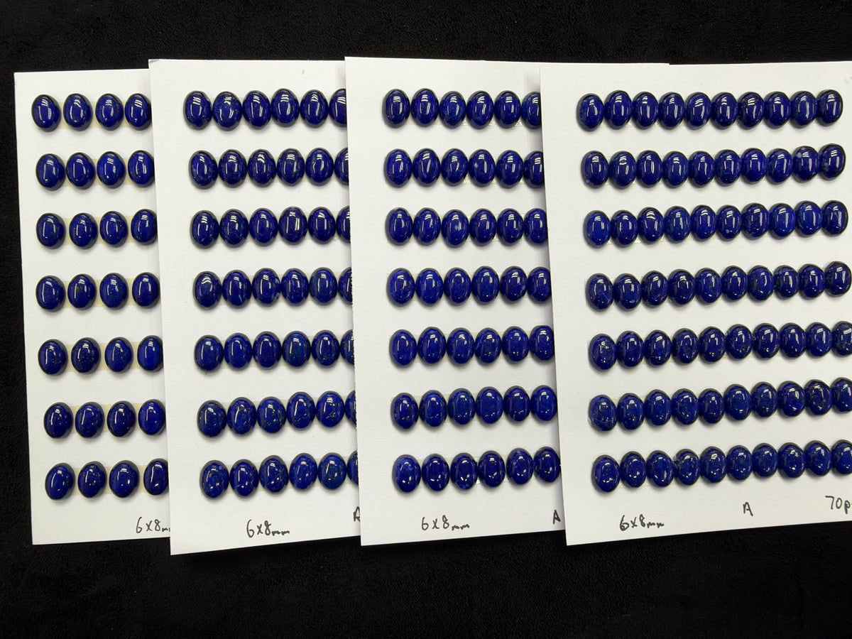 Lapis Oval Cab A Grade 6x8mm 7x9mm, 8x10mm, 8x12mm
