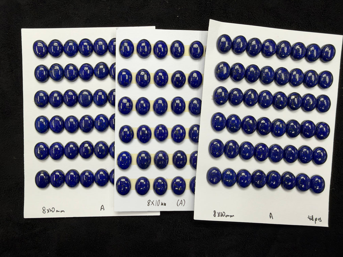 Lapis Oval Cab A Grade 6x8mm 7x9mm, 8x10mm, 8x12mm