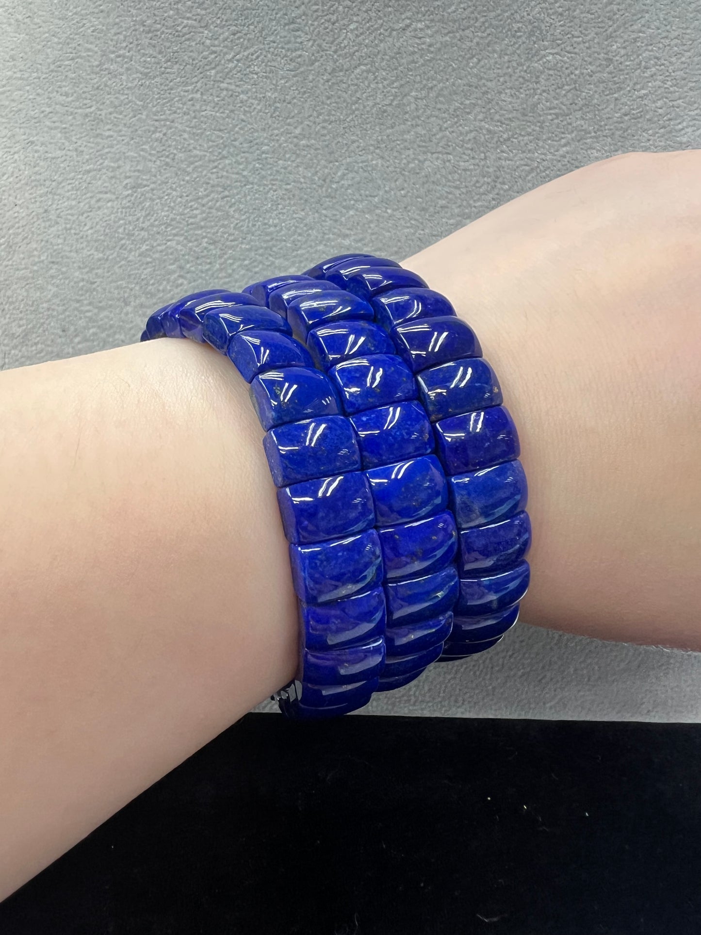 Lapis Rectangle Bracelet 7x10mm