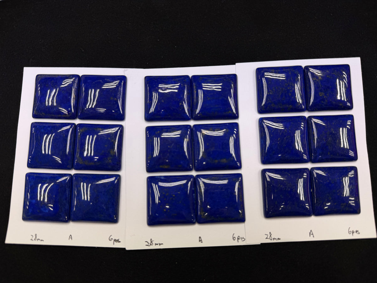 Lapis Square Cab A Grade 14mm 18mm 25mm 28mm