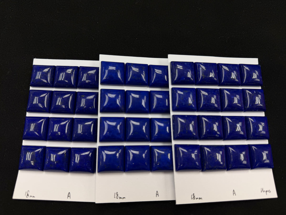 Lapis Square Cab A Grade 14mm 18mm 25mm 28mm