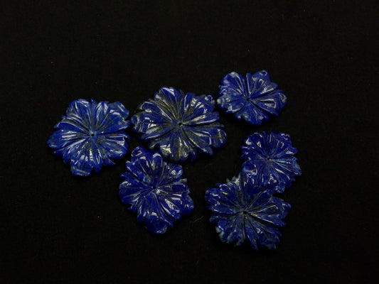Natural Lapis Lazuil Free Flower Pendant S/L Size