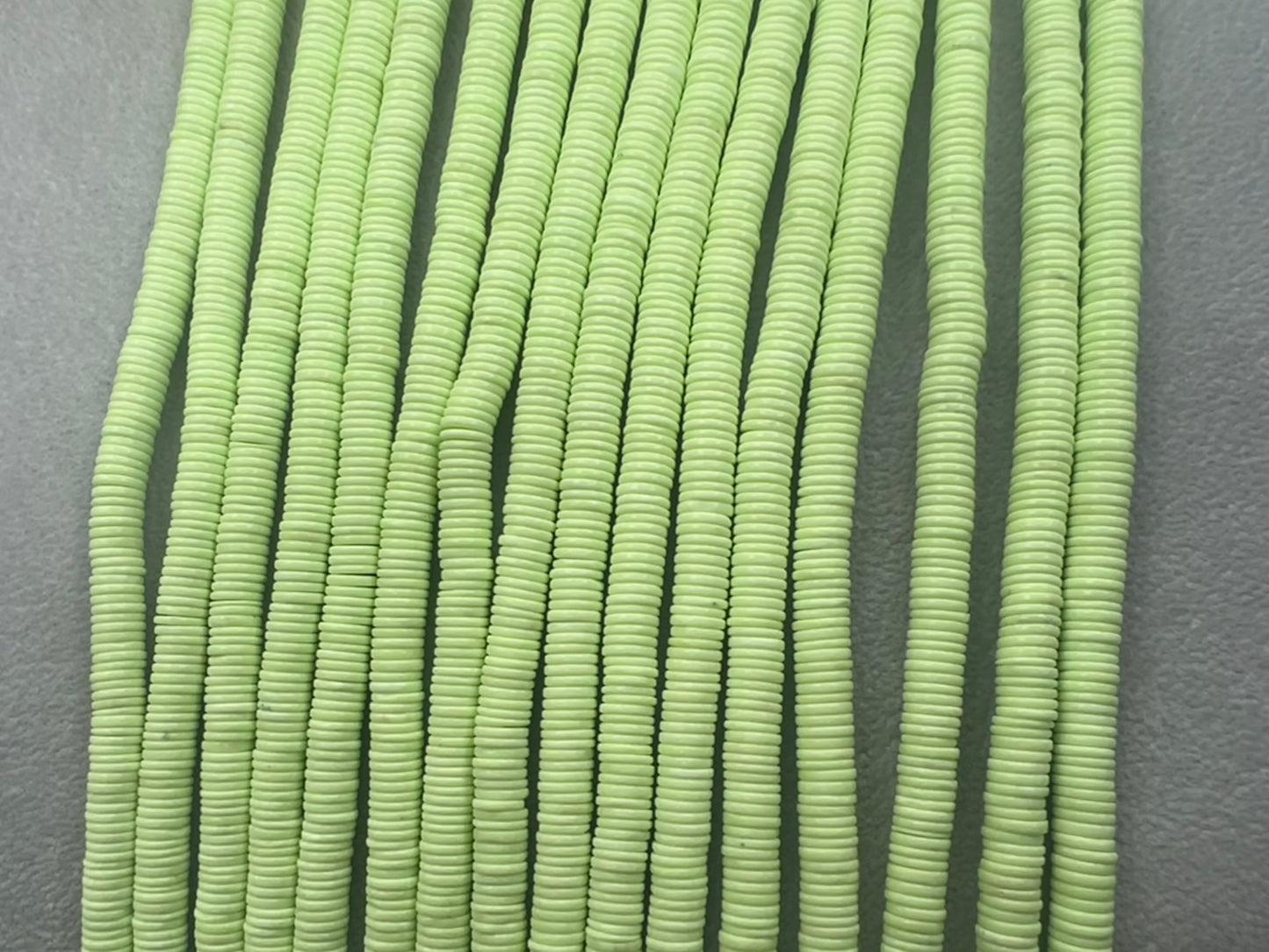 Natural Lemon Quartz Heishi beads 6mm