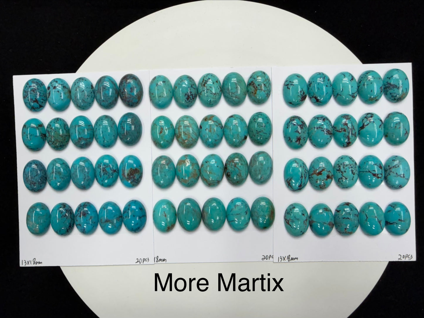 Turquoise Oval Cab 12x16mm 13x18mm 15x20mm