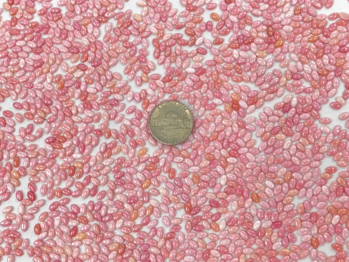 Pink Shell Oval Cabs 3x5mm - 7x15mm