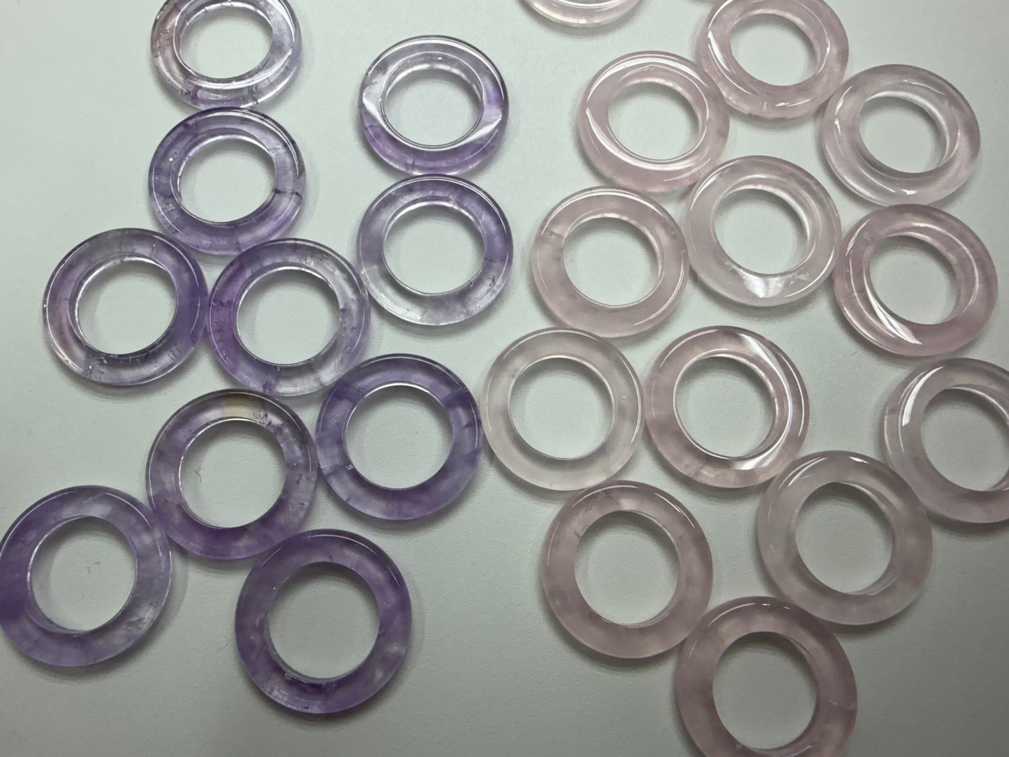 Amethyst/ Blue Chacedony/ Rose Quartz Ring