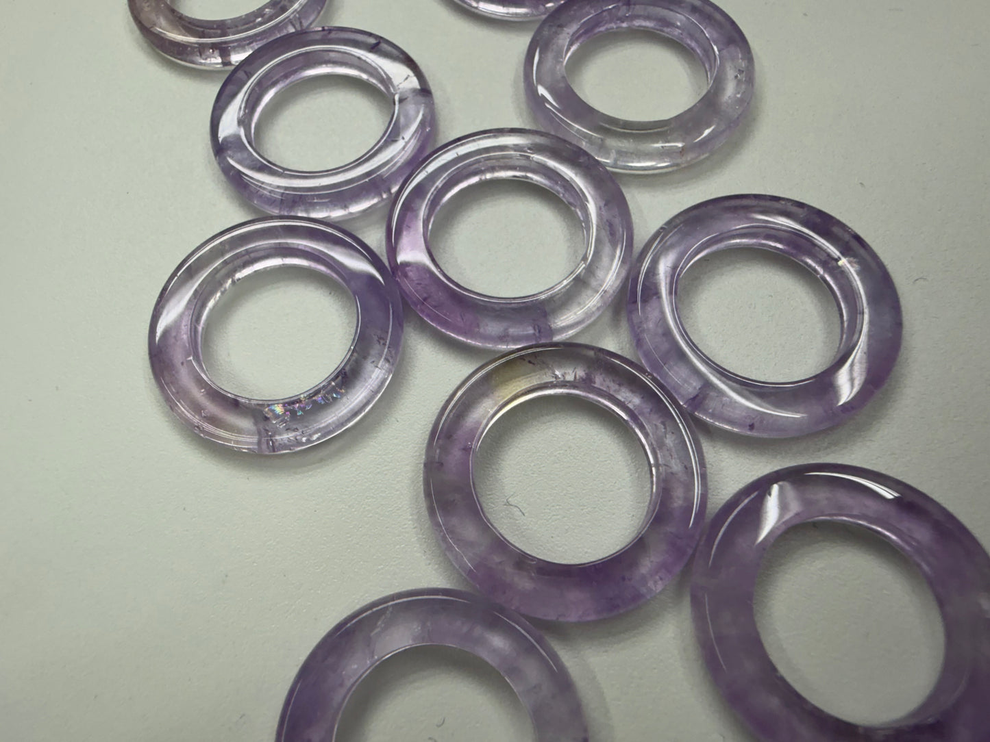 Amethyst/ Blue Chacedony/ Rose Quartz Ring