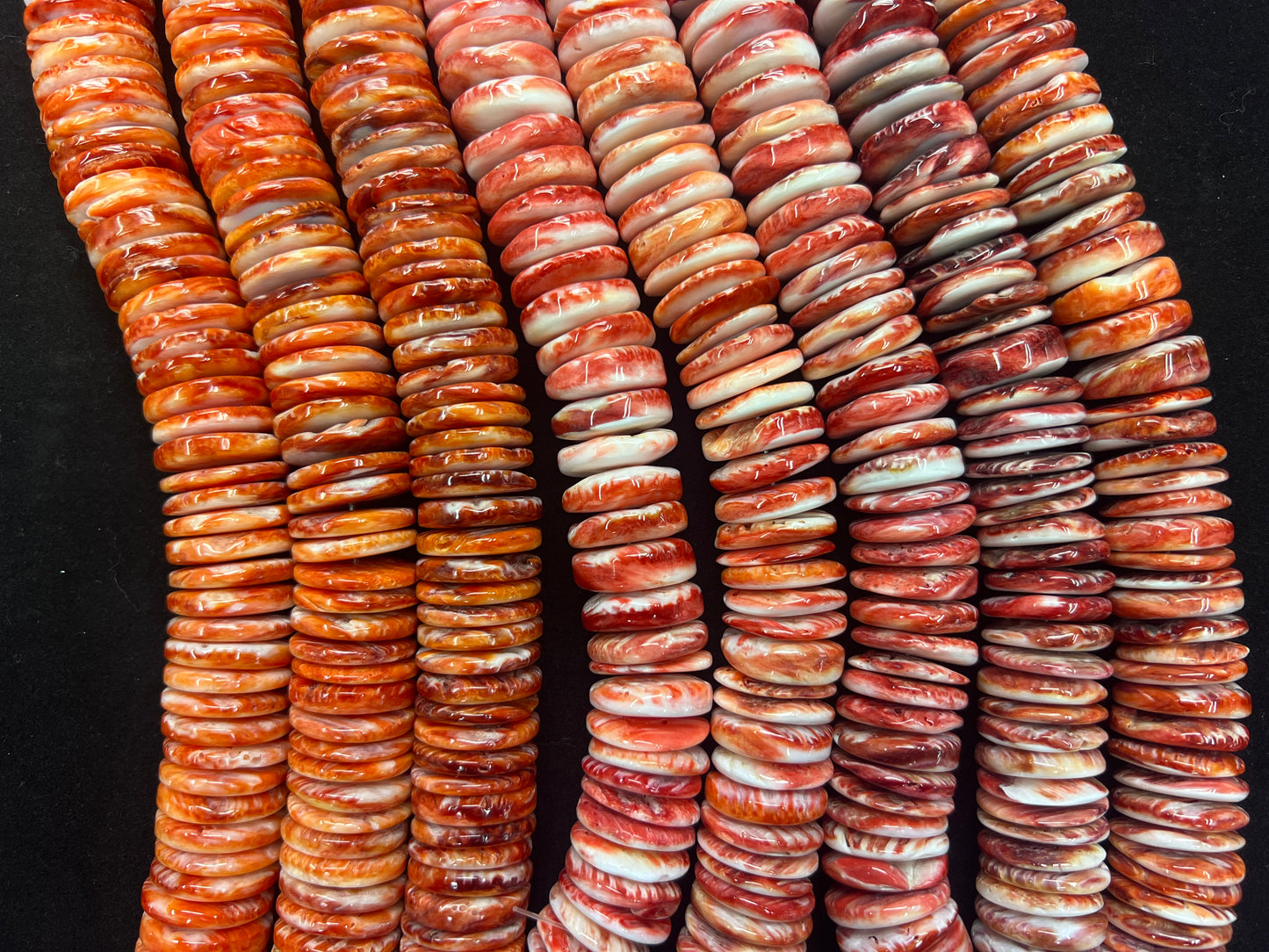 Spiny Oyster Shell Heishi Beads 25mm