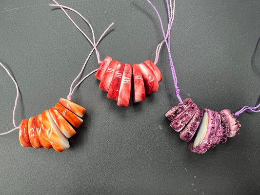 Spiny Oyster Jacla Coin Set (Purple/Orange/Red)