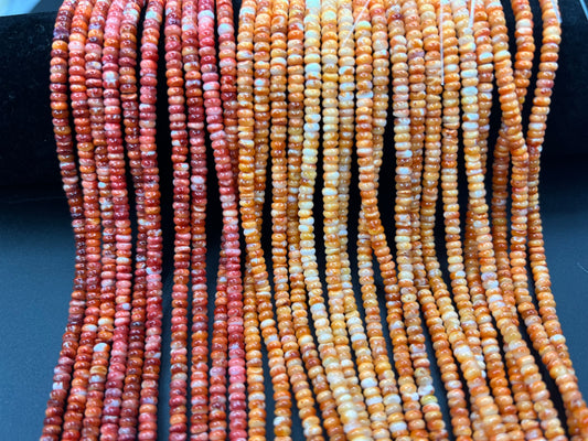Spiny Oyster Roundelle Beads 4mm