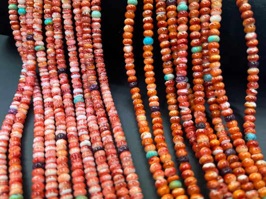 (Mix Color) Spiny Oyster Roundelle Beads 6mm
