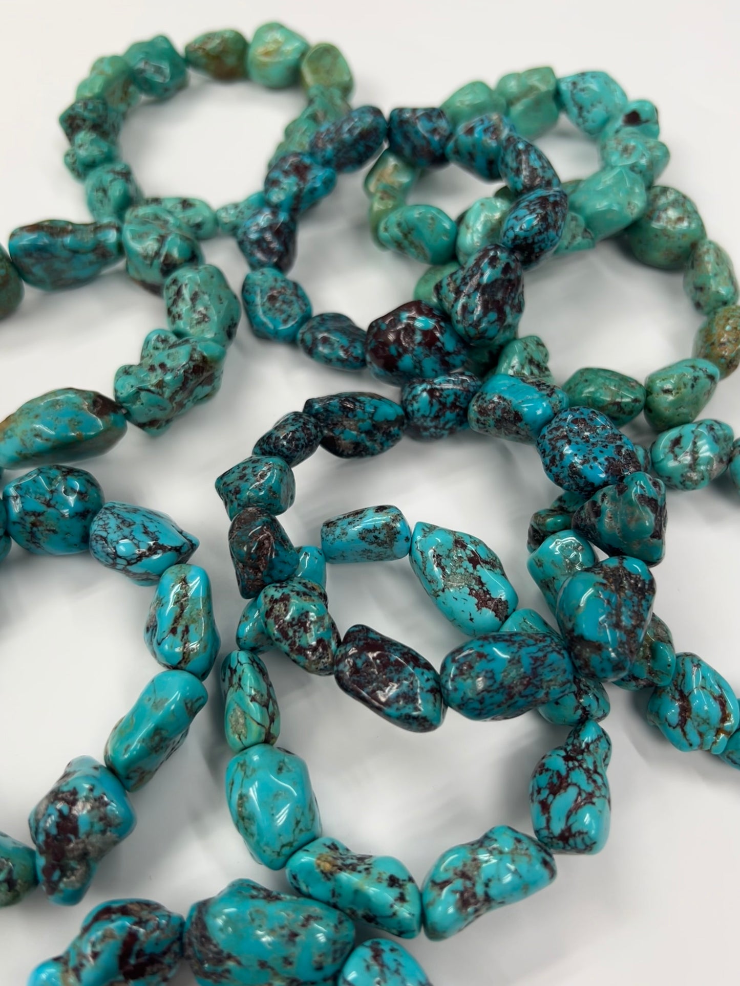 Natural Turquoise Irregular Beads Bracelet