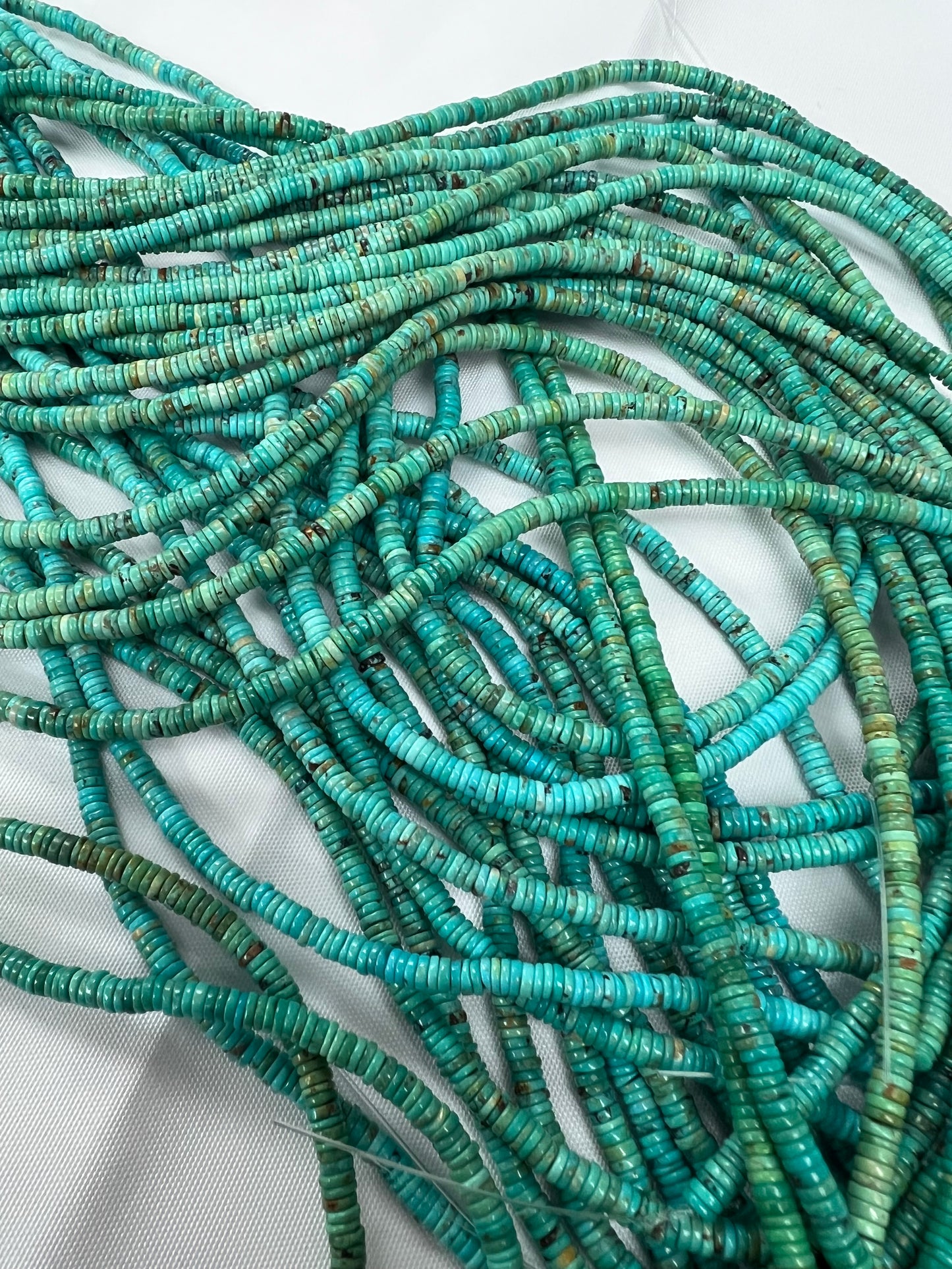 Natural Turquoise Heishi Beads 3mm 4mm 5mm