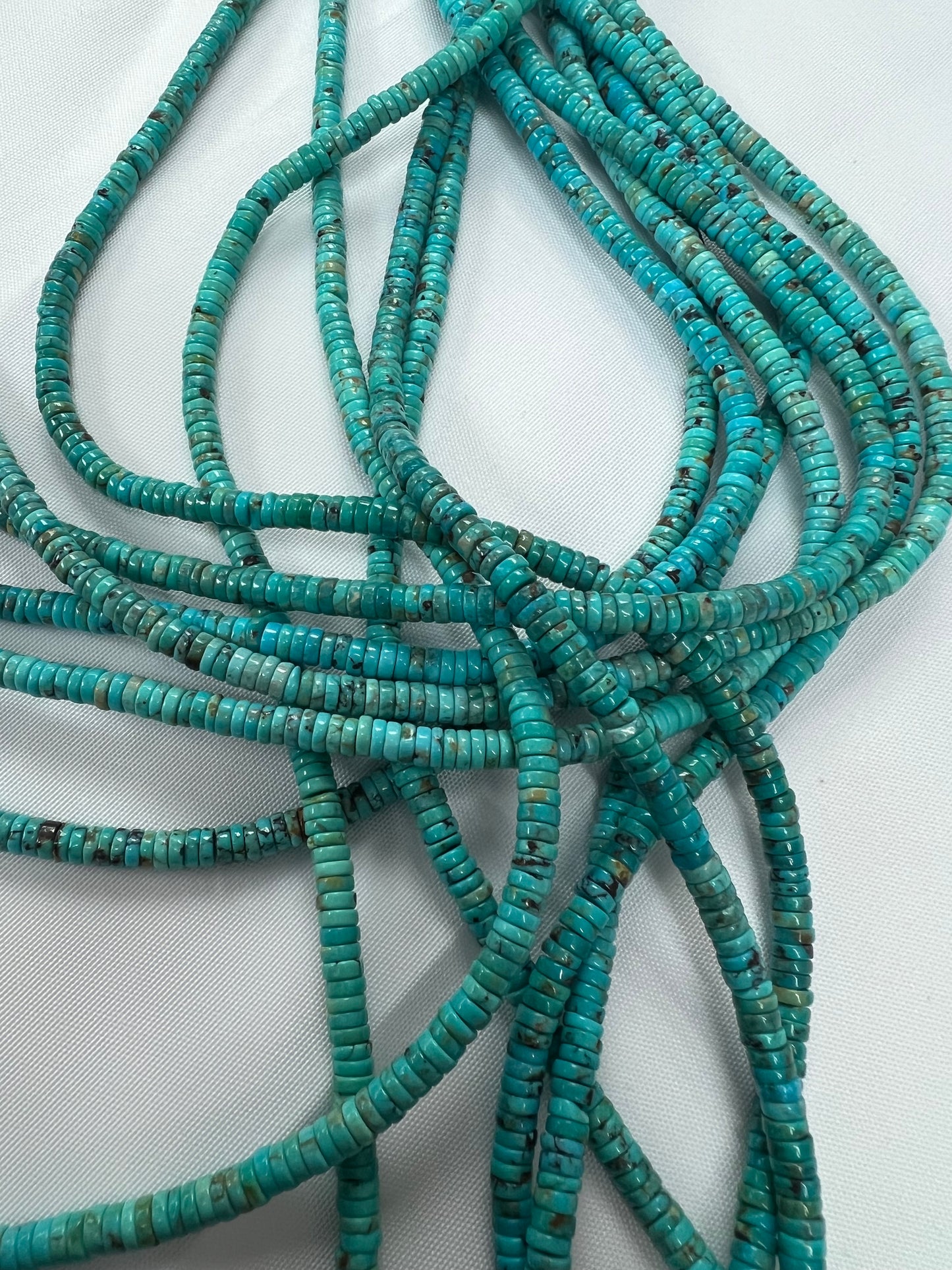 Natural Turquoise Heishi Beads 3mm 4mm 5mm