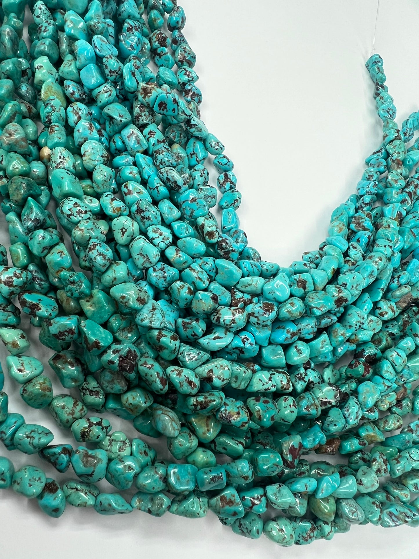 Natural Turquoise Irregular Nugget Beads 16'inch