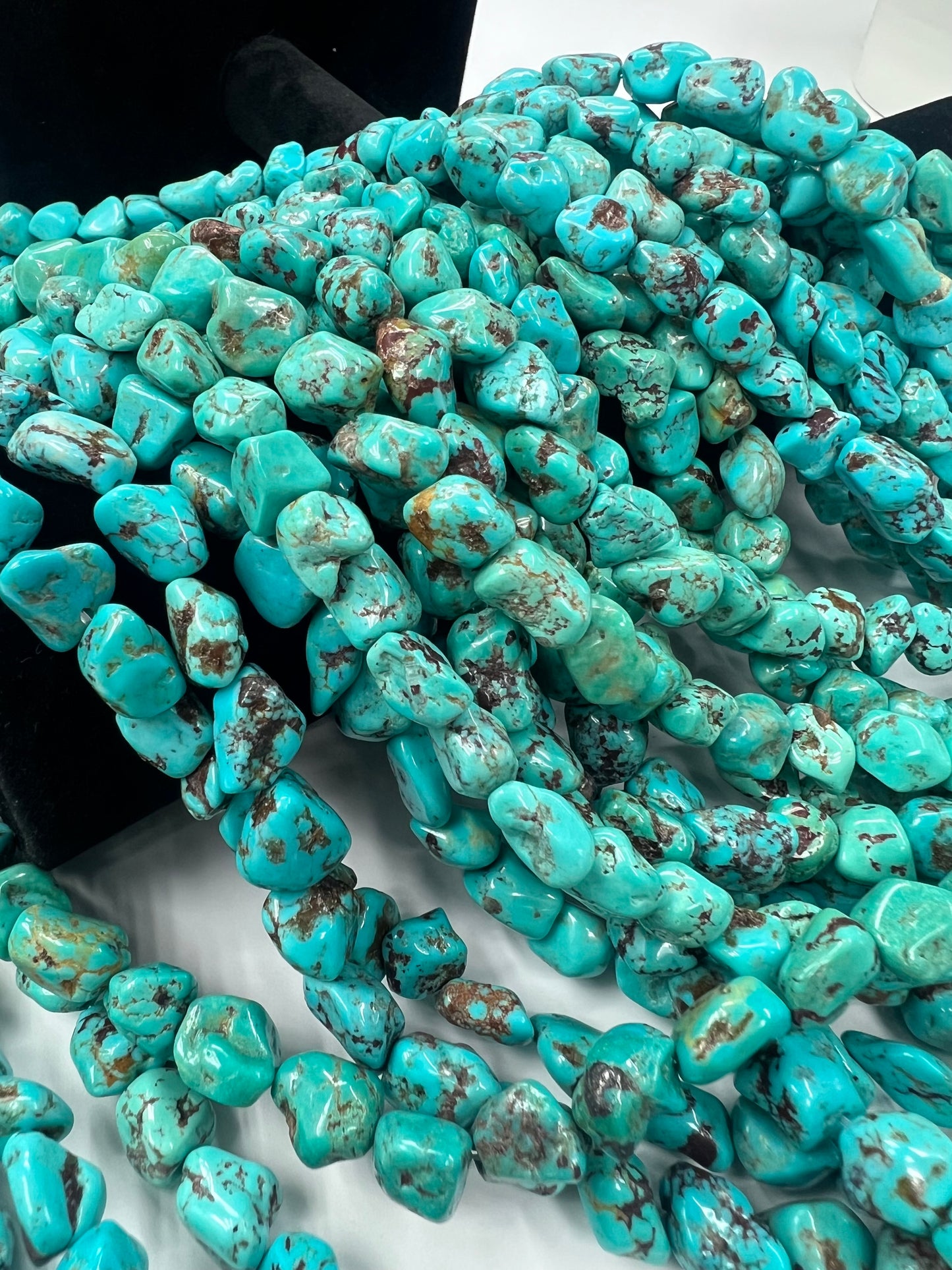 Natural Turquoise Irregular Nugget Beads 16'inch