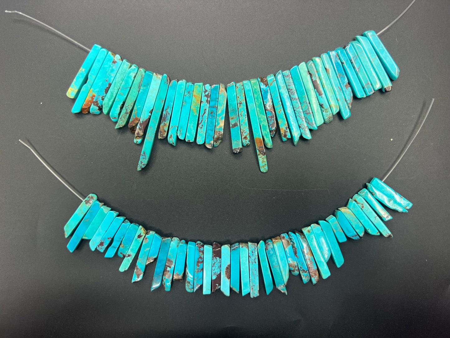 Turquoise Irregular Long Pendant