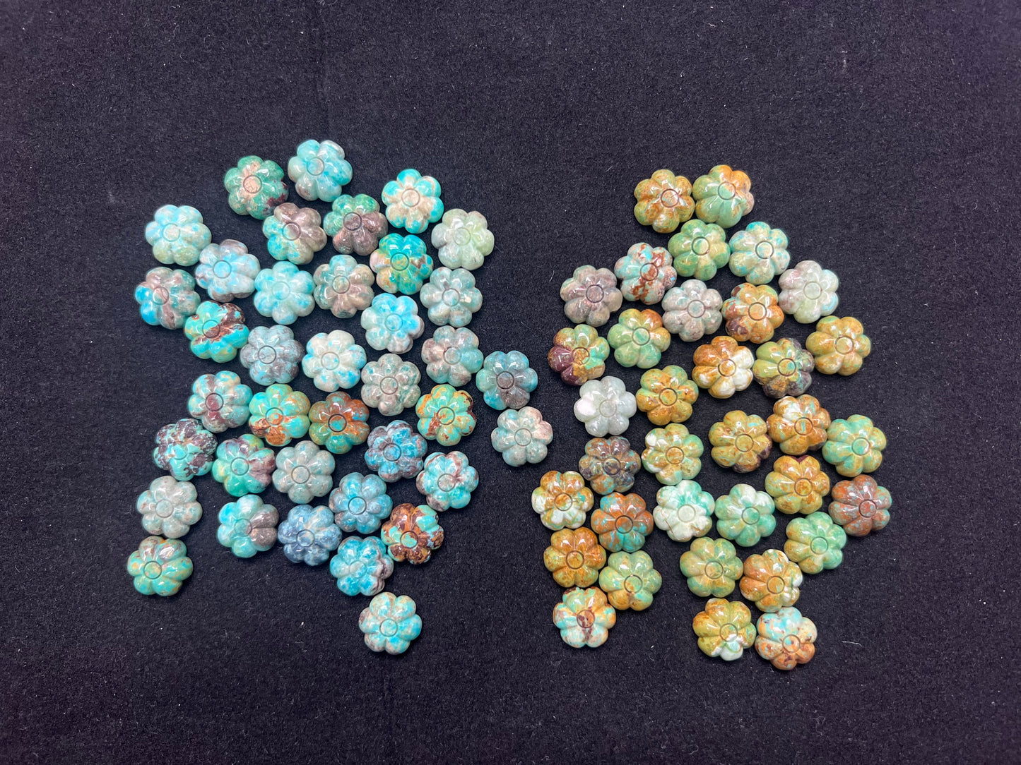 Turquoise Flower Loose Piece 14mm