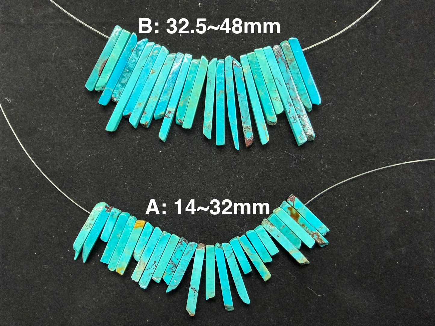 Turquoise Irregular Long Pendant (3/4/6mm)