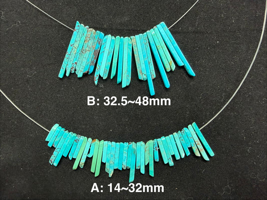 Turquoise Irregular Long Pendant (3/4/6mm)