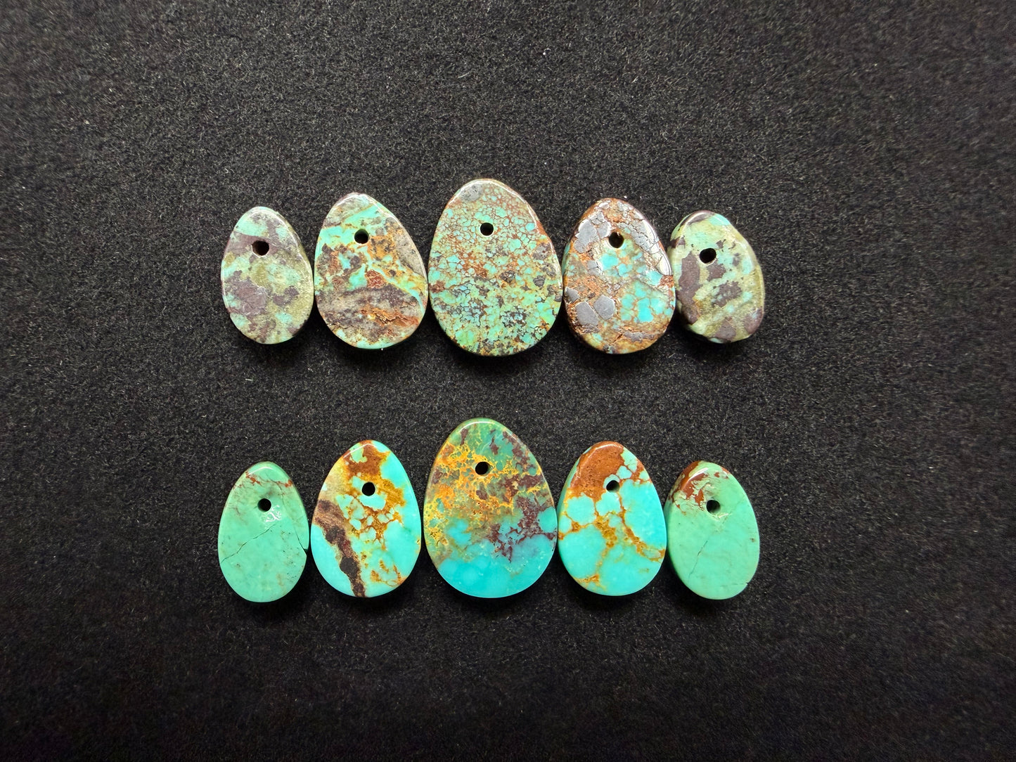 Turquoise Pear Jacla Coin 1 Set (5pcs)