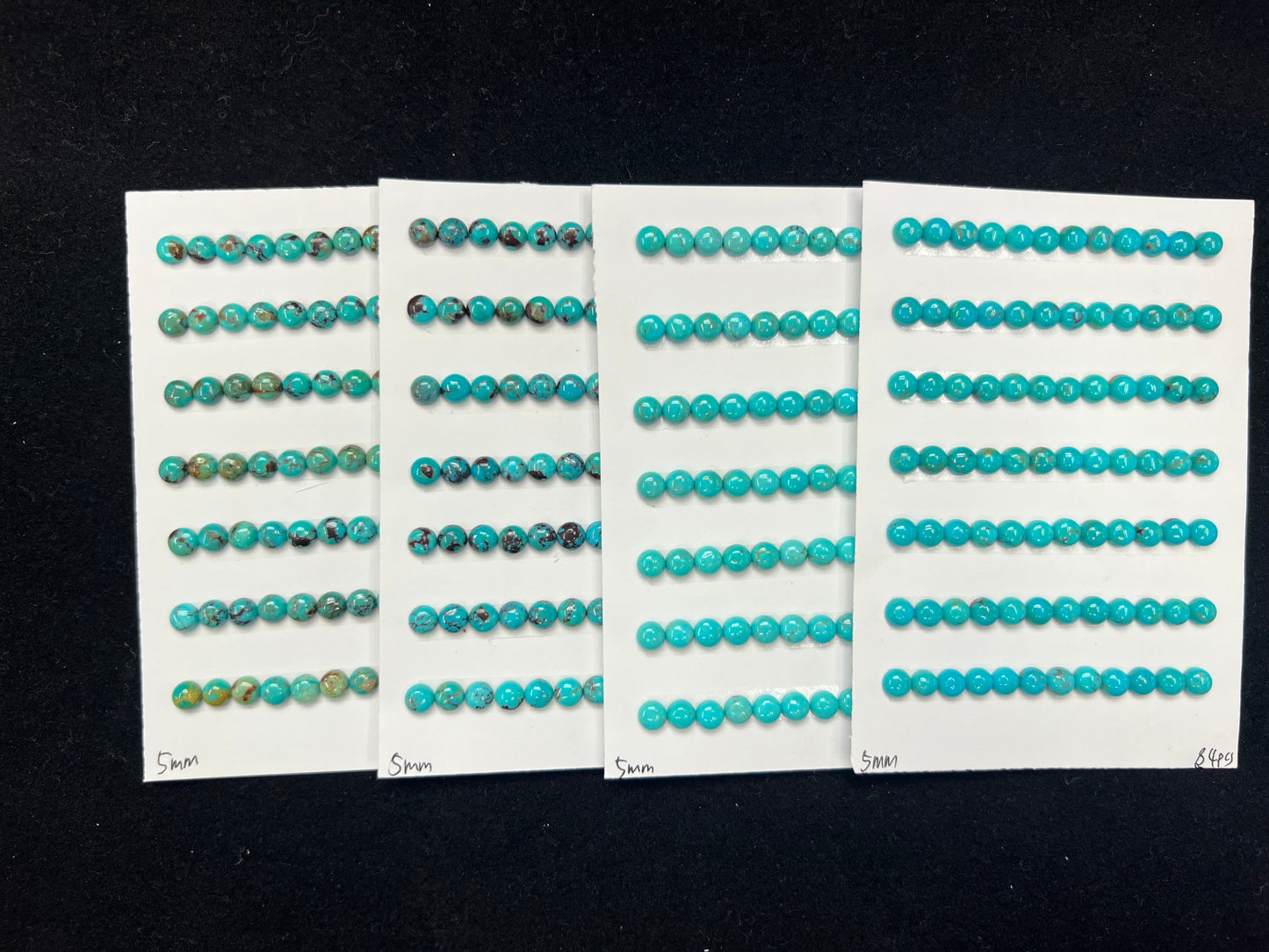 Turquoise Round Cab 5mm