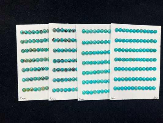 Turquoise Round Cab 5mm