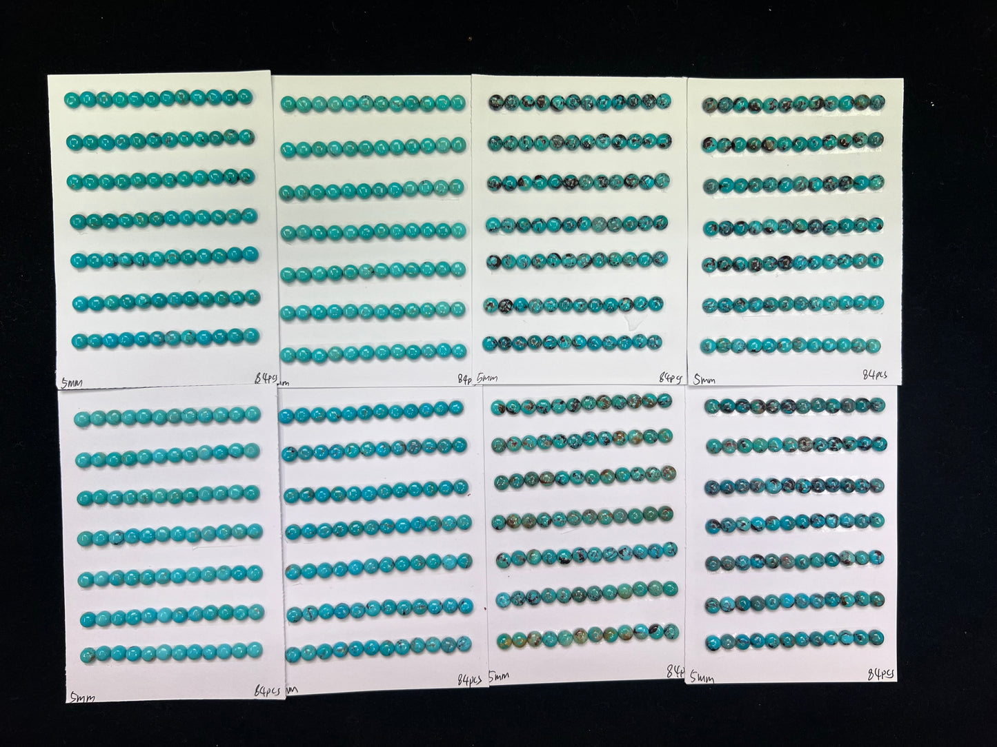 Turquoise Round Cab 5mm