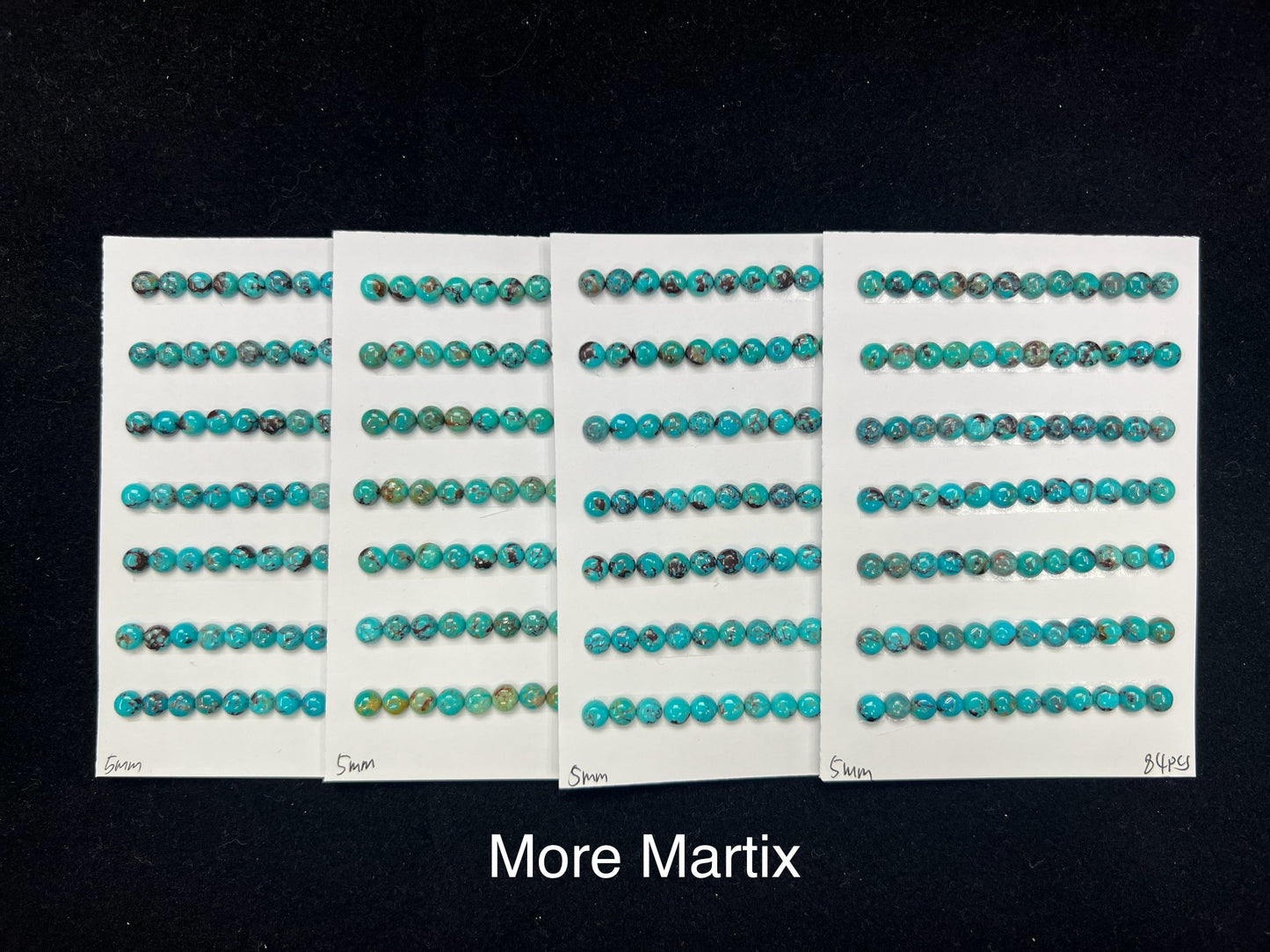 Turquoise Round Cab 5mm