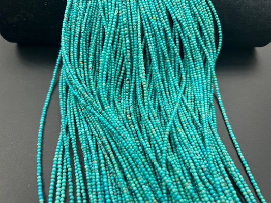 Natural Turquoise Round Bead 2mm (High)