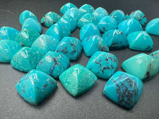 Turquoise Square Pyramid Loose Piece 10mm